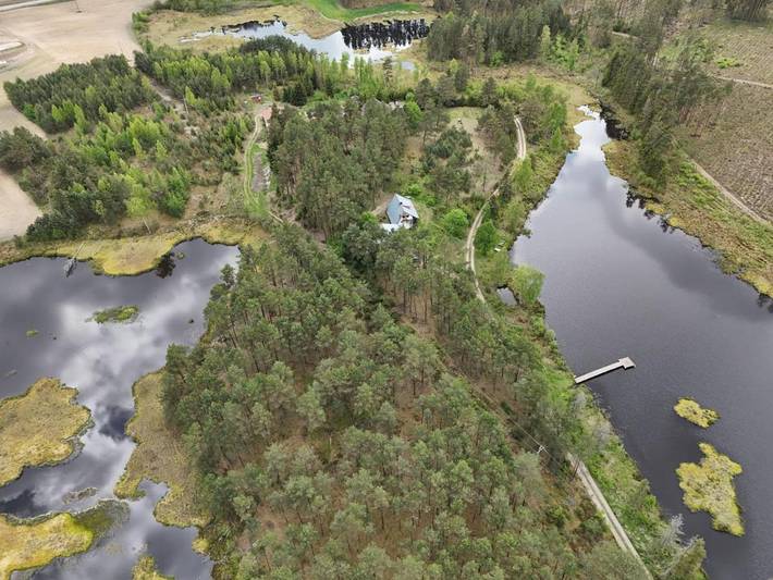 Domek letniskowy dla 6 osób, z widok i ogród oraz widok na jezioro w Bory Tucholskie