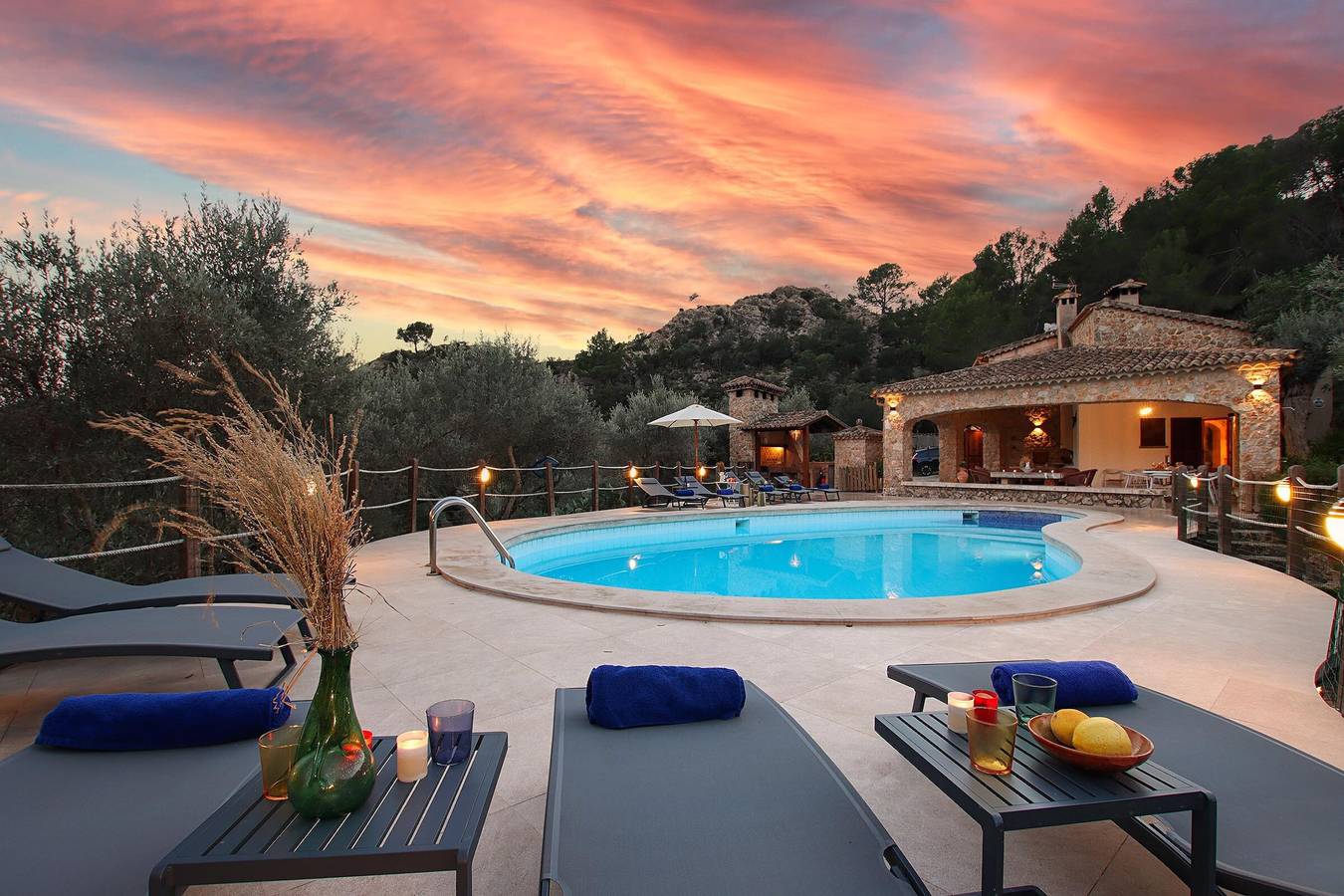 Ferienhaus "Alordes" mit Bergblick, Pool, Garten & Wlan in Pollença, Mallorca Norden