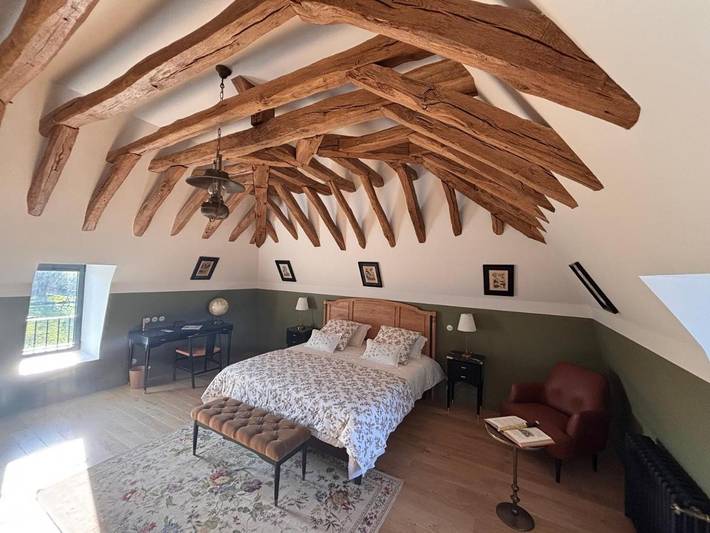 Chambre d’hôte pour 2 personnes, avec jardin et piscine ainsi que vue et terrasse dans Saint-Christophe-du-Bois