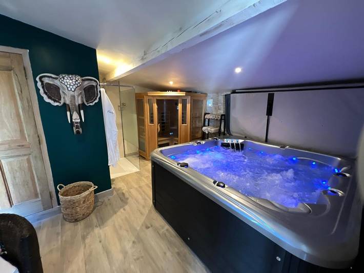 Location de vacances pour 2 personnes, avec jardin et piscine ainsi que vue et sauna à Bellegarde - 2