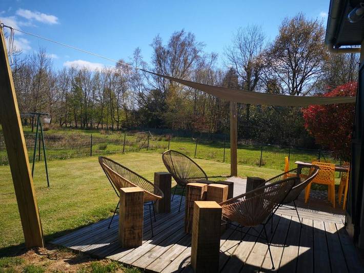 Maison de vacances pour 4 personnes, avec Terrasse ainsi que Jardin et Vue