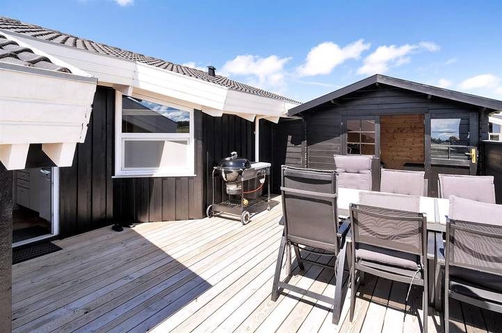 Ferienhaus für 9 Personen, mit Sauna und Terrasse sowie Whirlpool, mit Haustier in Nørlev Strand - 3