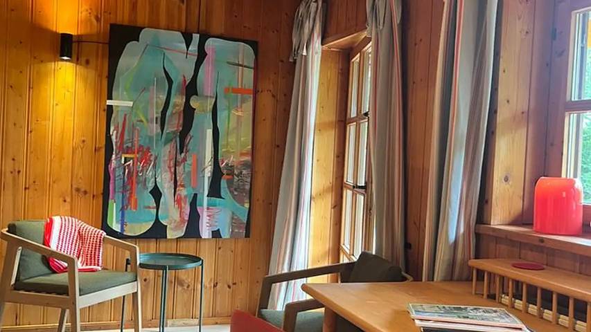 Ferienwohnung für 6 Personen, mit Garten und Sauna in Das Blaue Land