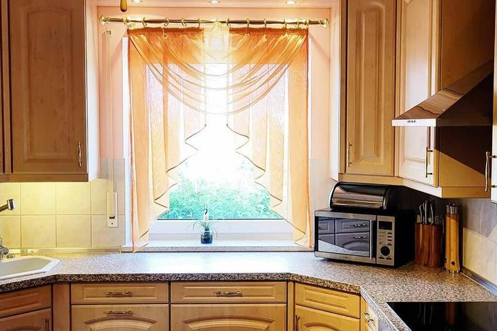 Ferienwohnung für 4 Personen, mit Balkon und Terrasse sowie Ausblick