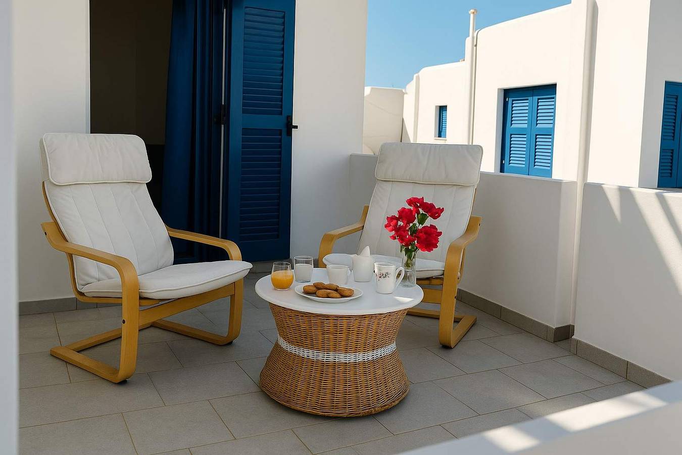 Chambre d’hôte pour 2 personnes avec vue sur l’océan in Náoussa, Paros