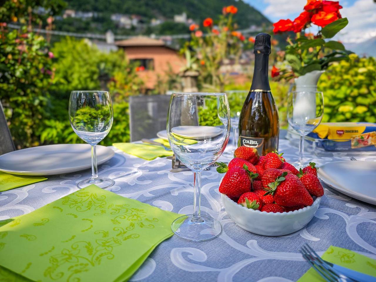 Ganze Wohnung, Garten Ferienwohnung Pianoforte Giardino mit Seeblick in Gravedona, Gravedona ed Uniti