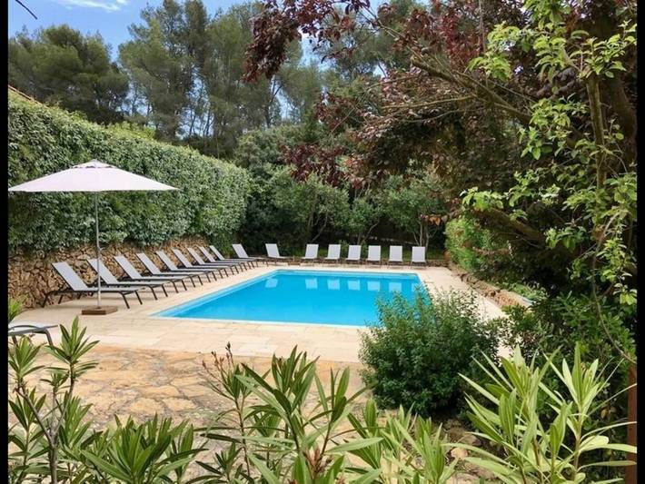 Steinhaus, 2-4 Personen, in der Provence Mas 16 Jh, Pool, Garten, Parkplatz in Le Castellet, Mittelmeerküste (Frankreich)