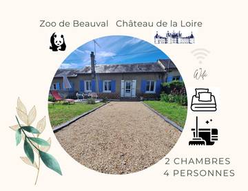 Gîte pour 4 personnes, avec terrasse et jardin à Selles-sur-Cher