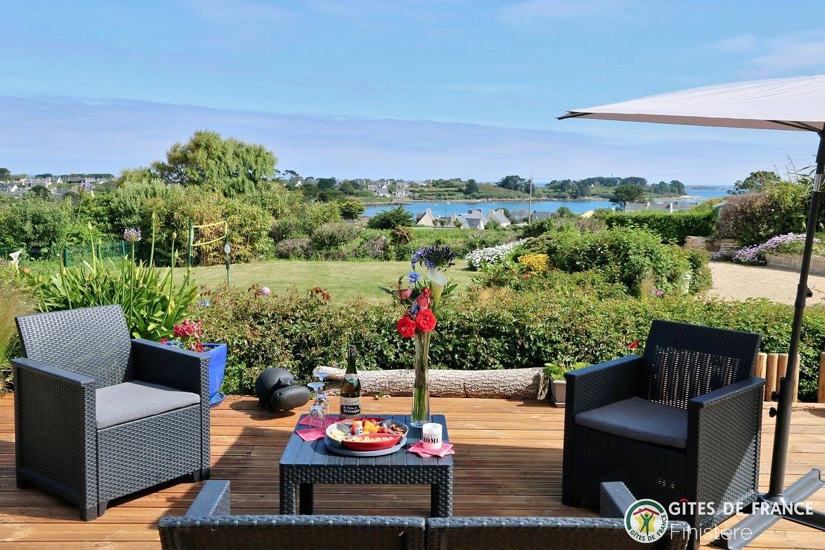 Ar mean vue sur mer in Landéda, Región de Brest