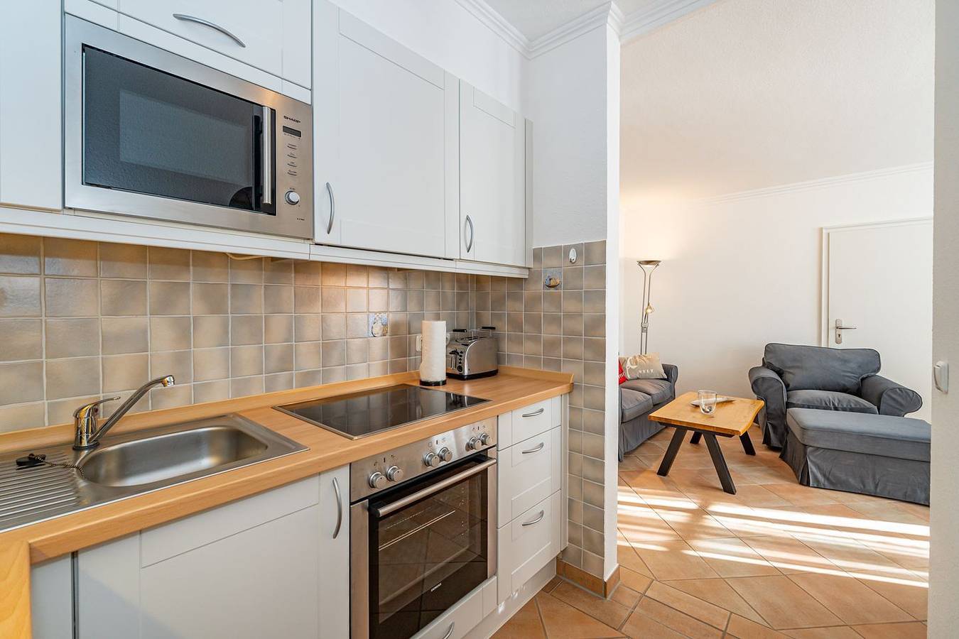Ganze Wohnung, 1-Zimmer-Ferienwohnung Stadt- und strandnah in Westerland mit Parkplatz in Westerland, Sylt (Gemeinde)