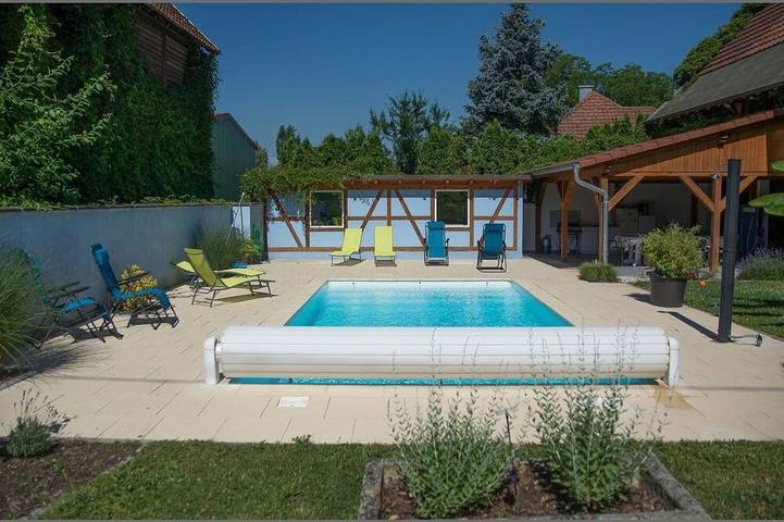 Location de vacances pour 8 personnes, avec jardin à Bindernheim