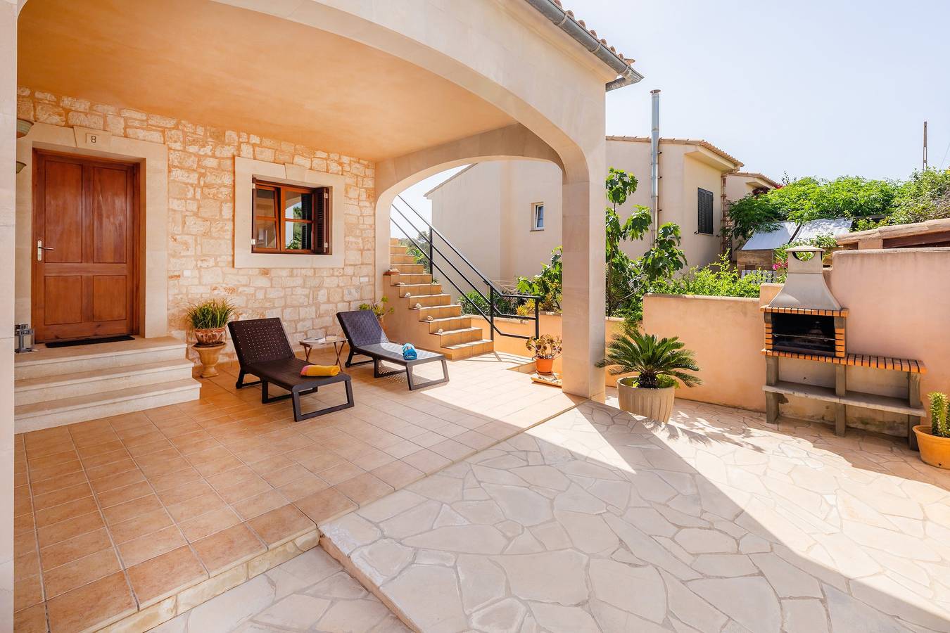 Ferienhaus 'Es Domingos' mit privater Terrasse, Wlan und Klimaanlage in Cala Llombards, Santanyí
