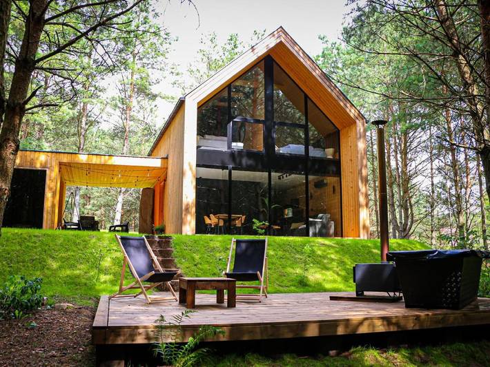 Willa dla 6 osób, z Jacuzzi i Taras oraz Ogród i Sauna na Kaszuby