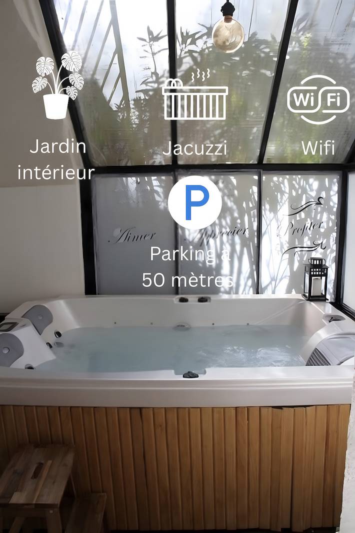 Apartamento de vacaciones para 4 personas, con jacuzzi y jardín, Familias con niños - 1