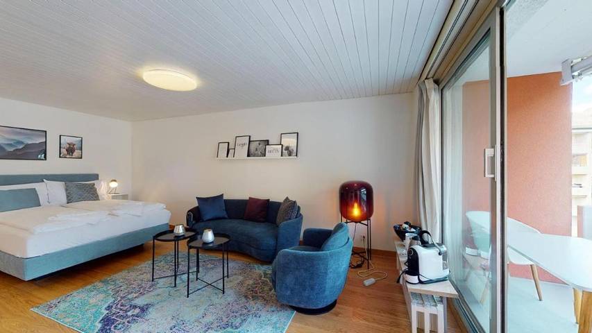 Ferienwohnung für 2 Personen, mit Balkon und Pool in St. Moritz