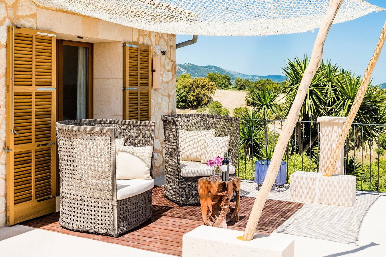 Opulent Selva Villa | 5 Bedrooms | Can Gabriela | Pool Table | Tennis Court | Panoramic Rural Views in Moscari, Selva