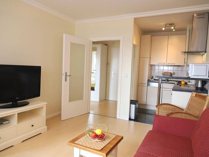 Ganze Wohnung, 2-Zimmer-App. mit West-Balkon und Wellnessbereich für 3 Pers. in Westerland in Westerland, Sylt (Gemeinde)