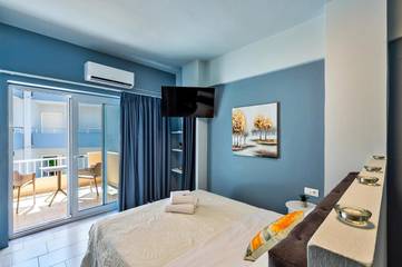 Gîte pour 2 personnes, avec balcon et vue dans Ierápetra