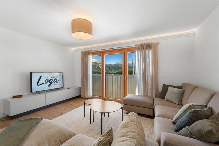Ferienwohnung für 4 Personen, mit Terrasse in Pontresina