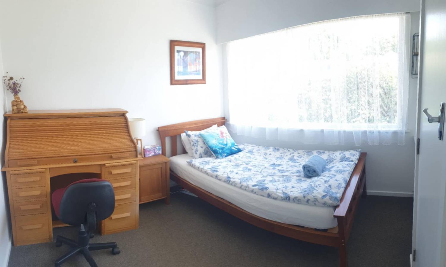 Einzelzimmer mit Kingsize-Einzelbett — das Tor zu deinen Abenteuern in Motueka, Tasman (Neuseeland)