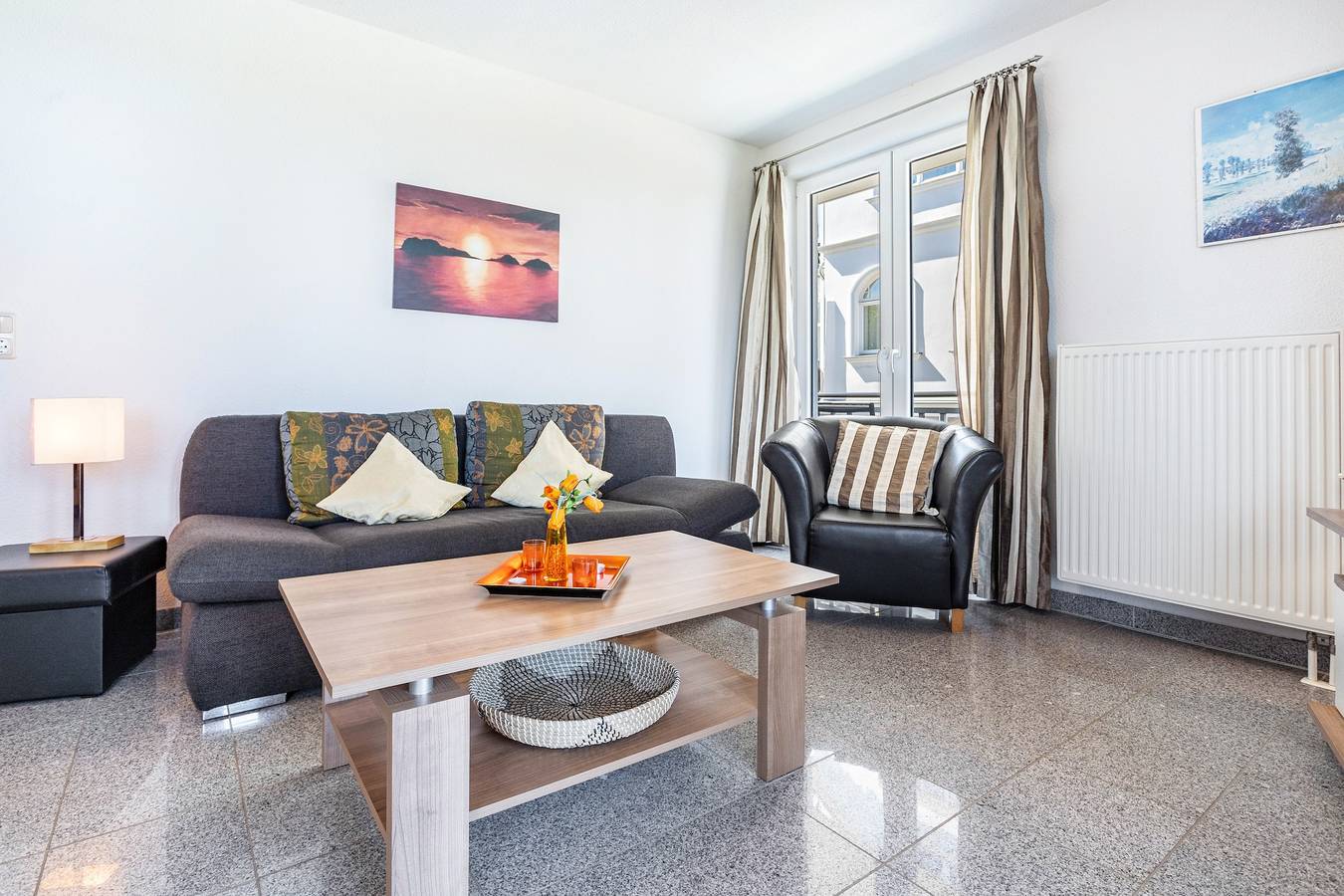 Ganze Wohnung, Ferienwohnung 'Am Hochufer - Erste Reihe' mit Meerblick, Balkon und Wi-Fi in Sellin, Rügen