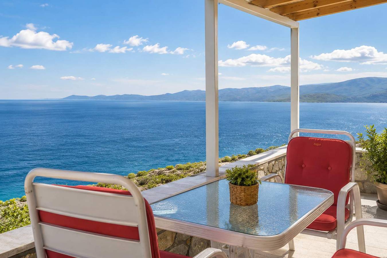 Hel lägenhet, Nireos Coast Evia - Panoramic Seaview Gem in Euboia