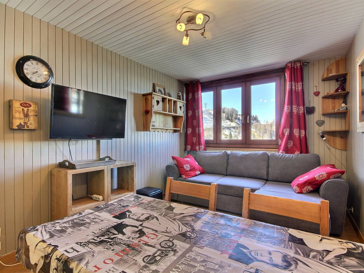 Appartement entier, Charmant 2 pièces au cœur de la station avec wifi et animaux acceptés in Plagne Centre, La Plagne-Tarentaise