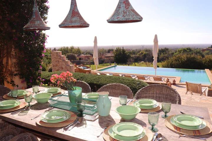 Finca für 10 Personen, mit Balkon und Terrasse sowie Garten und Pool in S'Alqueria Blanca - 2
