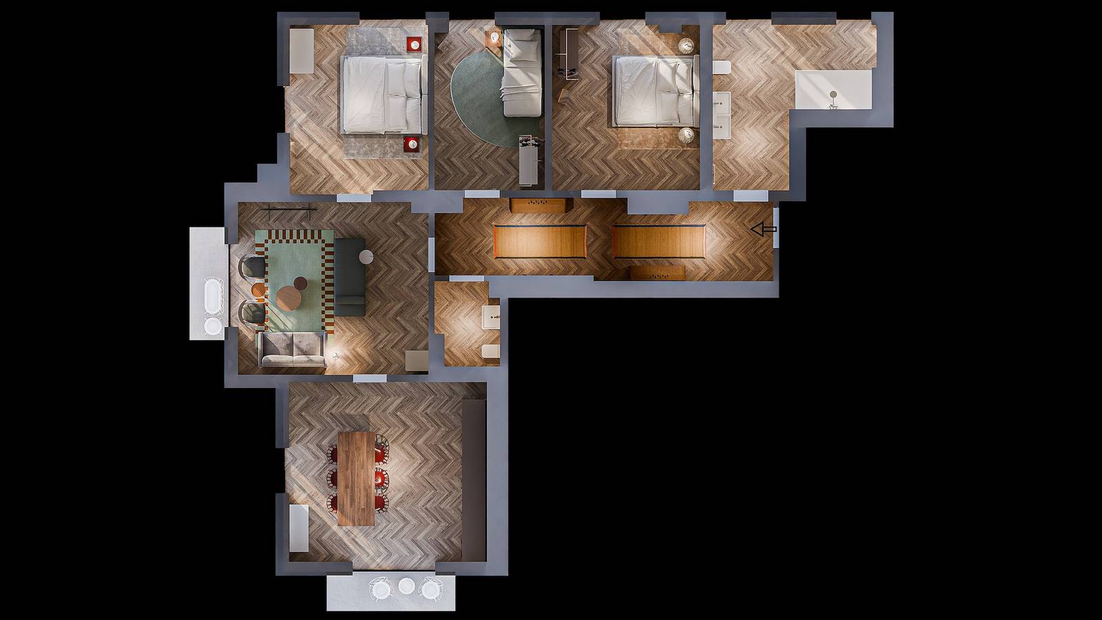 Ganze Wohnung, Ferienwohnung 'Max 10' mit Bergblick, Balkon und Wi-Fi in Berchtesgaden, Berchtesgadener Alpen