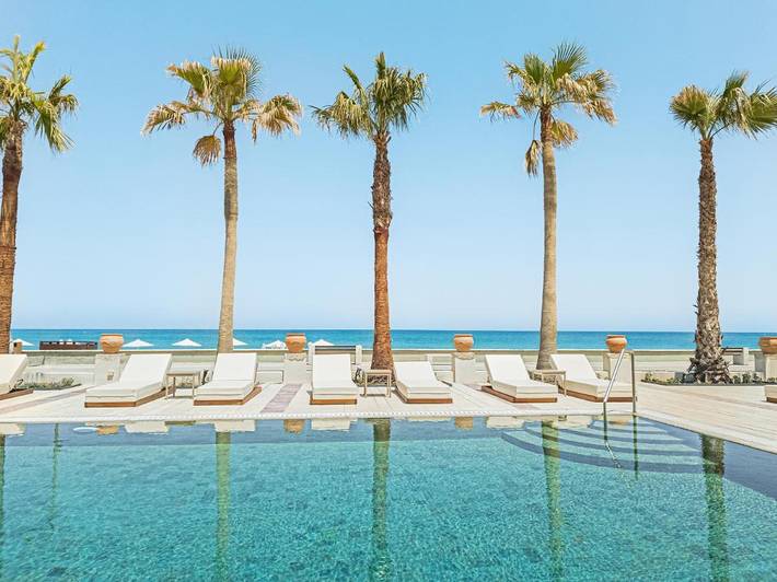 Hotel für 3 Personen, mit Pool und Ausblick sowie Balkon, kinderfreundlich auf Kreta