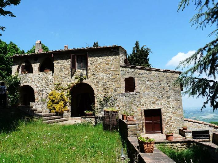 Ferienhaus für 9 Personen, mit Balkon und Terrasse sowie Garten in Rivalto