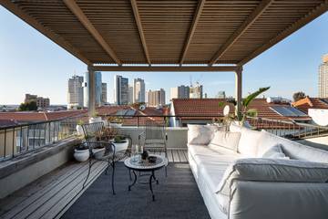 Location de vacances pour 4 personnes, avec balcon à Tel Aviv