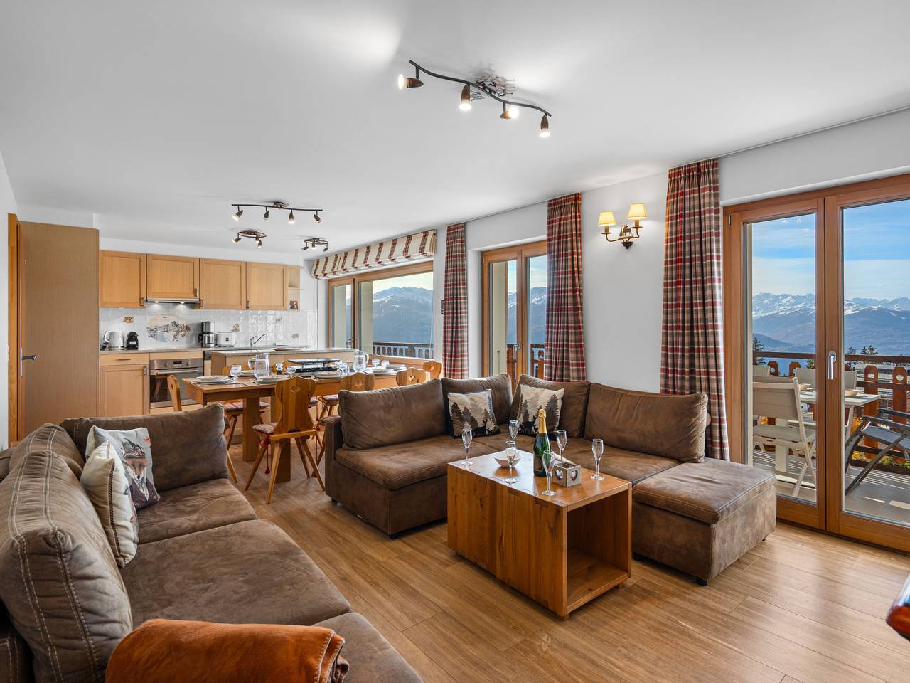 Geheel appartement, Les Aiguilles Vertes Rez supérieur in Randogne, Sion - Sierre & omgeving