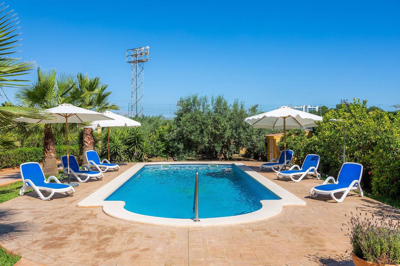 Mediterranes Chalet S'Oratge mit Pool, Garten, Wlan & Terrasse in Can Picafort, Santa Margalida