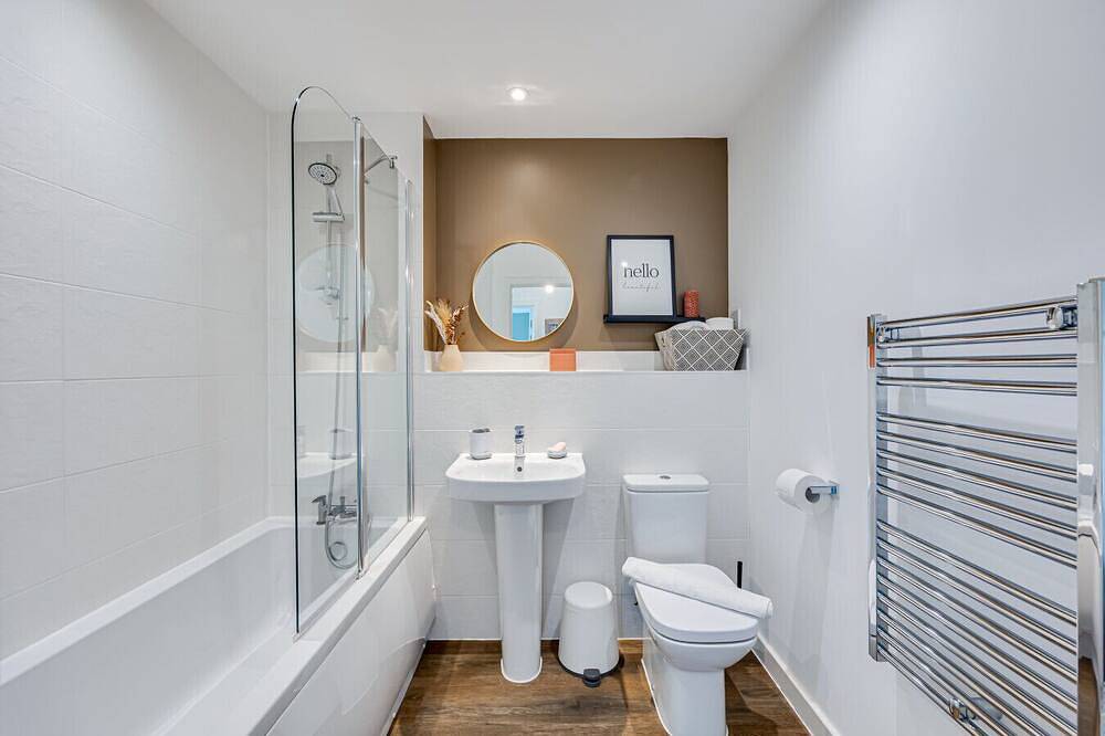 Ganze Wohnung, Penthouse Apartment @ Campbell Wharf • City Centre • Balcony • Free Parking • Fast Wifi • Yoko Property in Milton Keynes, Südostengland