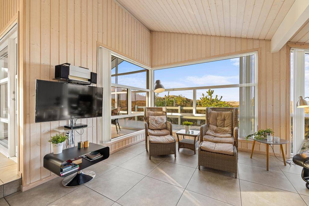 Holiday home with panoramic views in Henne Strand in Henne, Varde Region