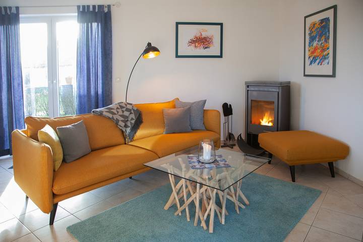 Ferienhaus mit Meerblick für 8 Personen, mit Garten, kinderfreundlich in Holnis