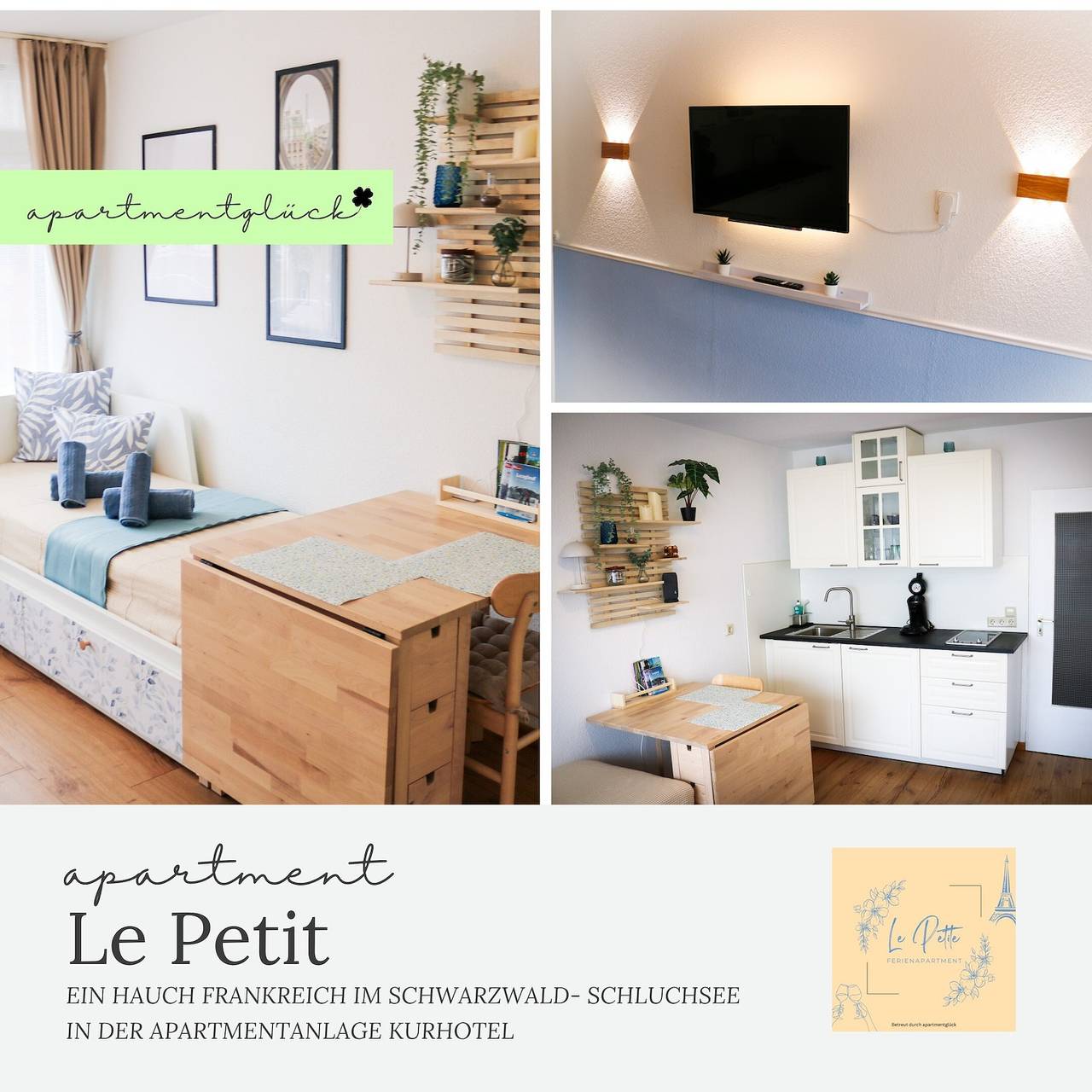 Ganzes Studio, "Le Petit"- Niedliches Ferienapartment mit Pool in Schluchsee, Südschwarzwald