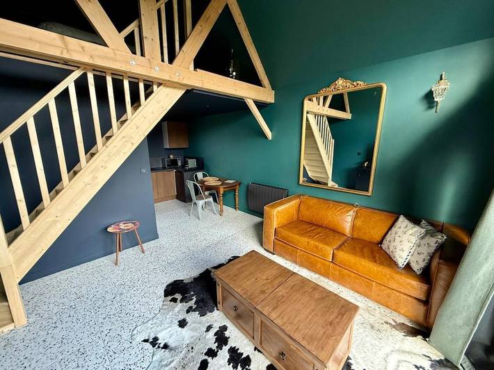 Chalet pour 2 personnes, avec jardin ainsi que terrasse et vue