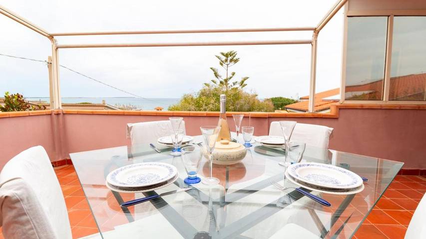 Ferienhaus für 6 Personen, mit Garten und Ausblick