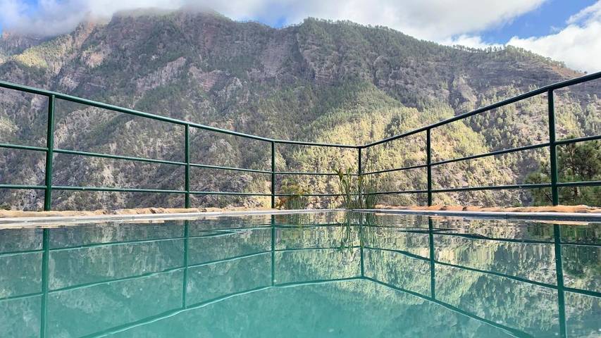 Albergue para 6 personas, con jardín además de vistas y piscina en La Palma - 4