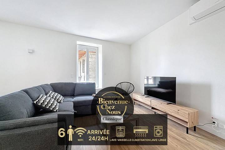 Gîte pour 6 personnes, avec terrasse, animaux acceptés à Coudes