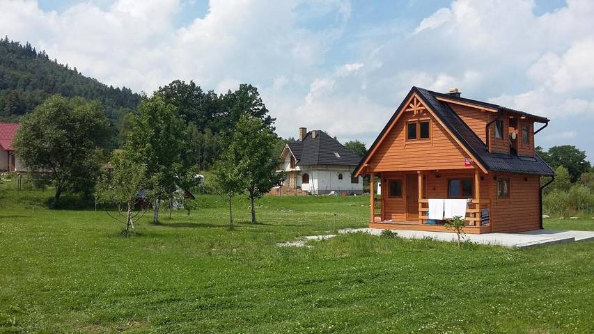 Domek letniskowy dla 6 osób, z ogród i widok w Miłków