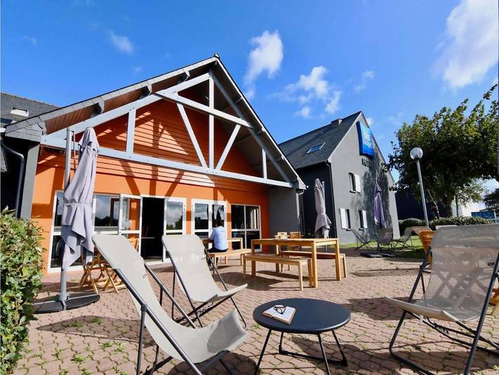 Hôtel pour 3 personnes, avec terrasse et jardin, animaux acceptés