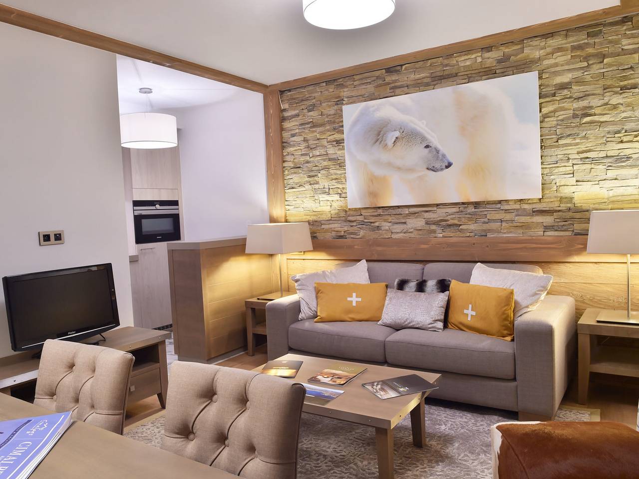 Ganze Wohnung, Charmantes Ferienwohnung in der Nähe der Pisten mit Fitnessstudio und Tiefgarage in Saint-Bon-Tarentaise, Les Trois Vallées