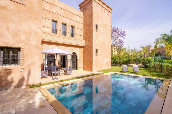 Villa pour 7 personnes, avec jardin ainsi que piscine et vue au Maroc