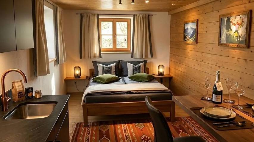 Hütte für 2 Personen, mit Terrasse und Sauna sowie Garten am Schliersee