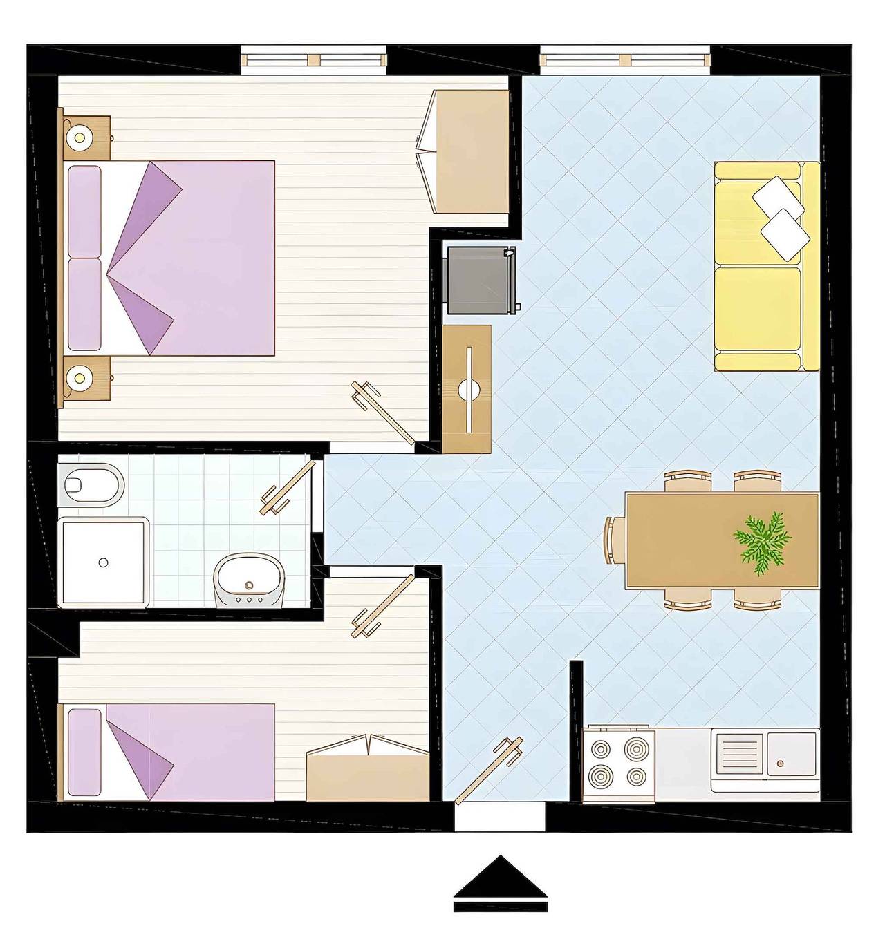 Appartement de vacances entier, Appartement de vacances avec climatisation  in Bibione, Province de Venise