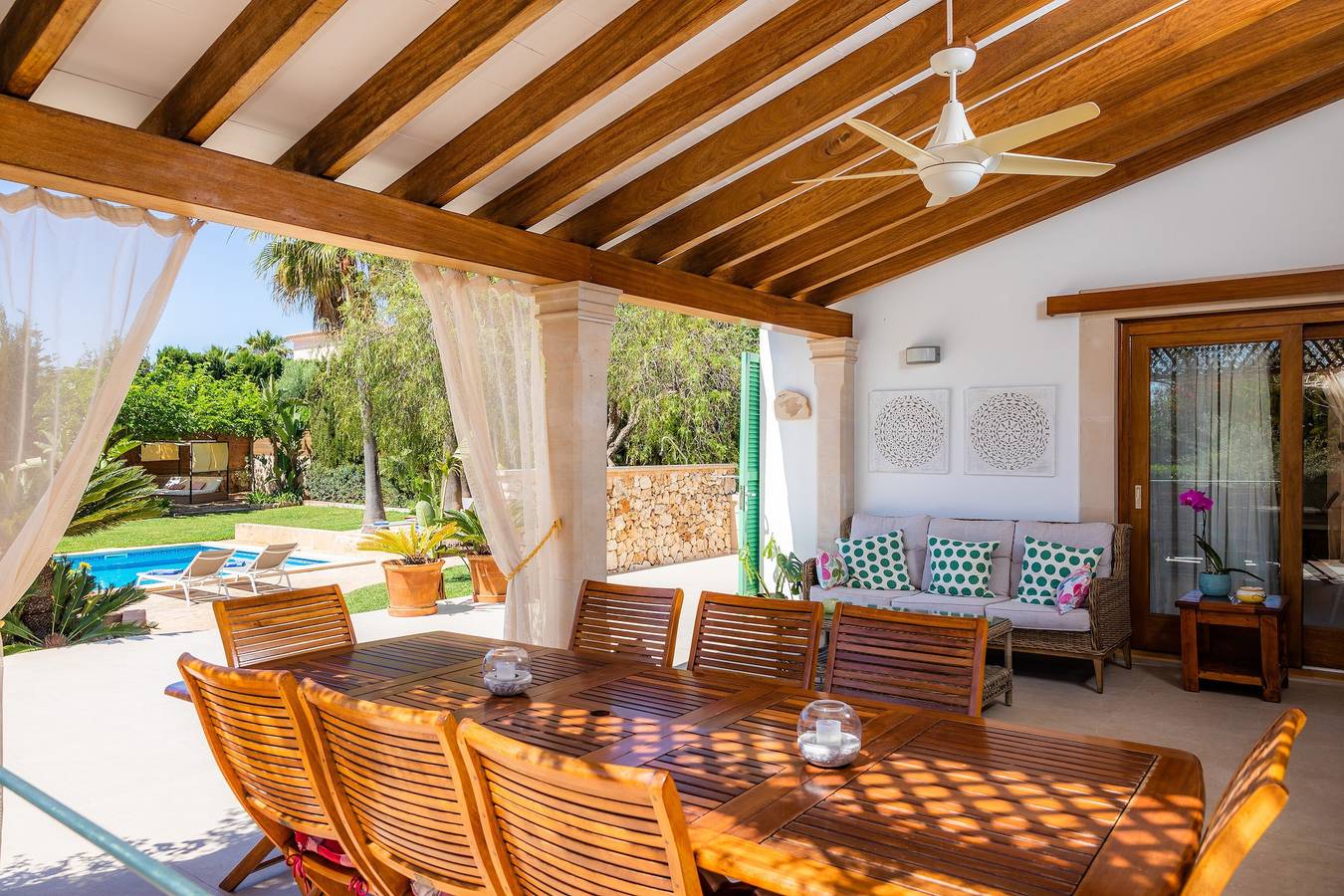 Villa 'Rico' with Mountain View, Pool & Wi-Fi in Portocolom, Felanitx