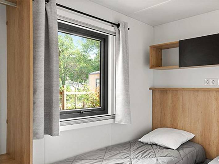Camping les Dunes - Mobilheim 6 personen - Premium Exclusive | 3 Zi. | 6 Pers. | Erhöhte Terrasse | Klimaanlage | Tv in Torreilles, Côte d'Améthyste